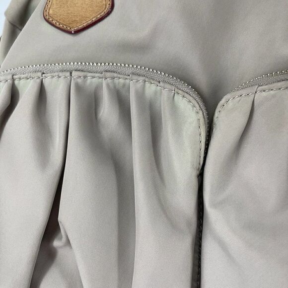 MZ Wallace Purse Nylon Taupe Handbag Shoulder Bag Pockets Every Day Bag Organize - Picture 12 of 12